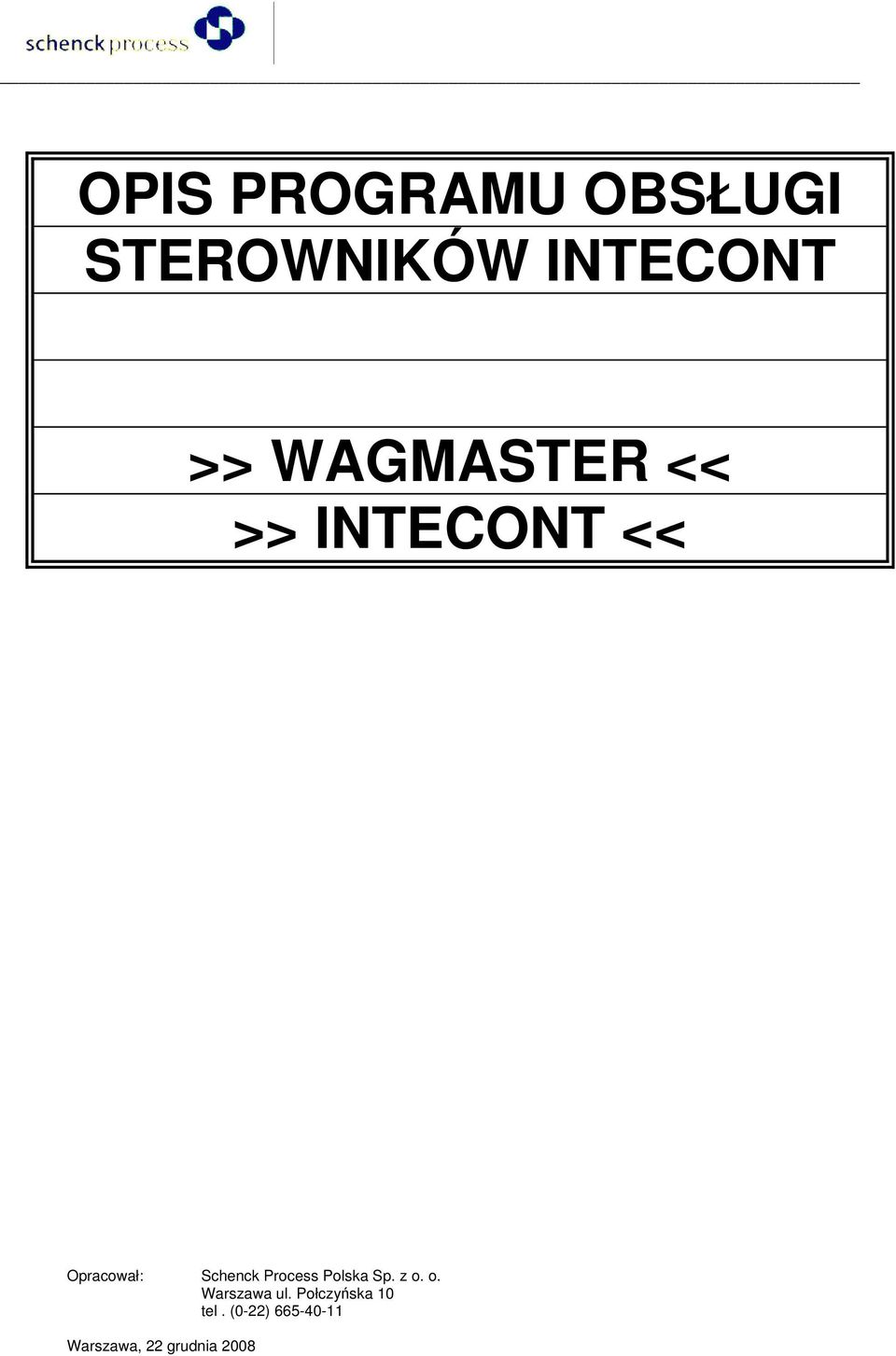 Process Polska Sp. z o. o. Warszawa ul.