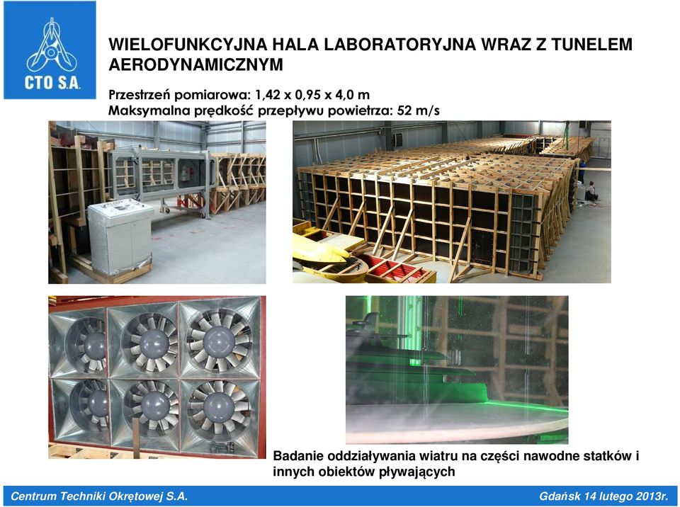 Badanie oddziaływania wiatru na części nawodne statków i innych obiektów