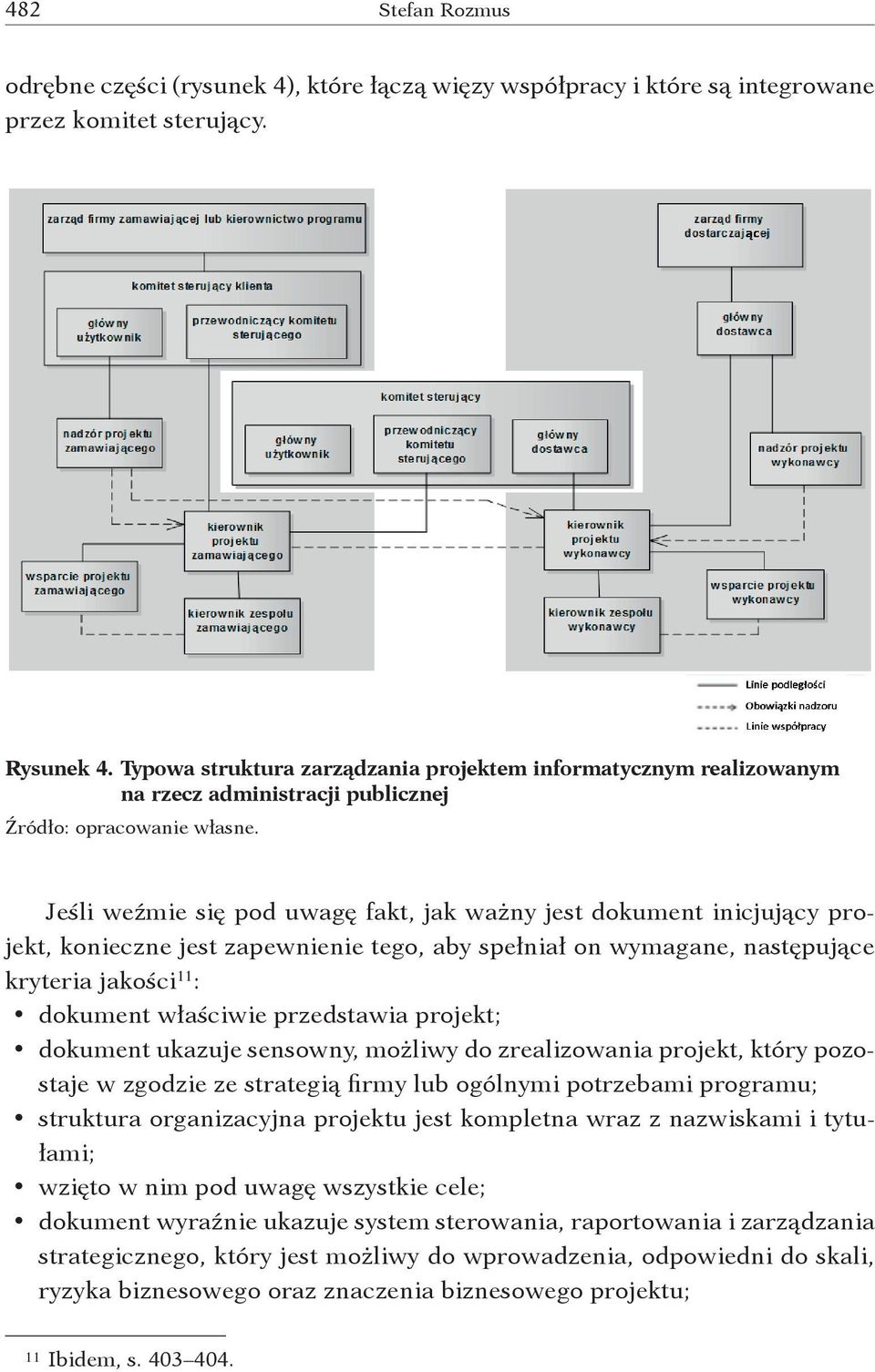 Jeśli weźmie się pod uwagę fakt, jak ważny jest dokument inicjujący projekt, konieczne jest zapewnienie tego, aby spełniał on wymagane, następujące kryteria jakości 11 : dokument właściwie