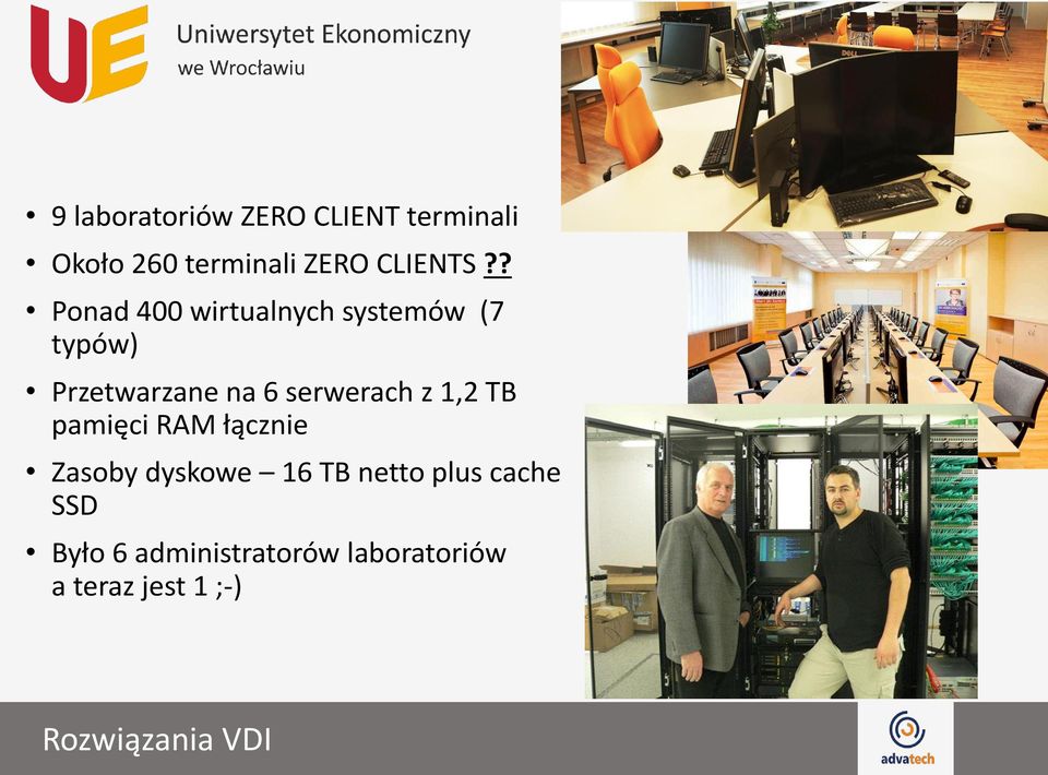 ? Ponad 400 wirtualnych systemów (7 typów) Przetwarzane na 6