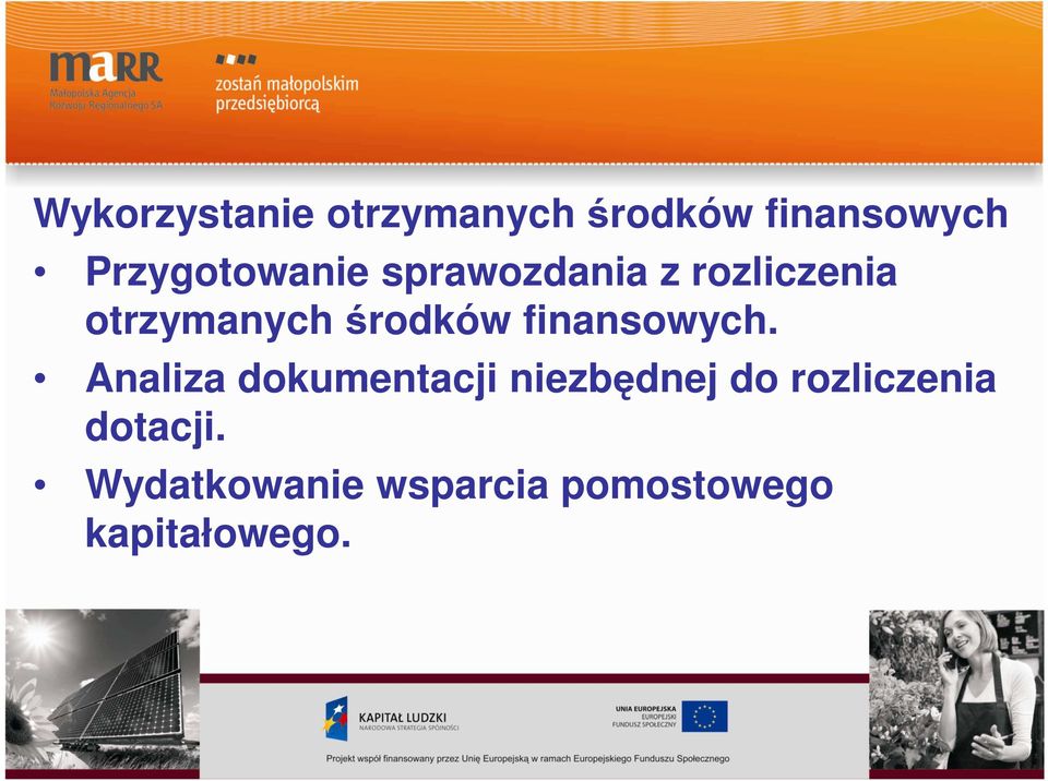 środków finansowych.