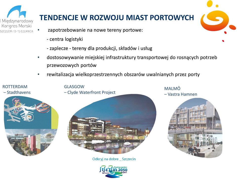 miejskiej infrastruktury transportowej do rosnących potrzeb przewozowych portów rewitalizacja