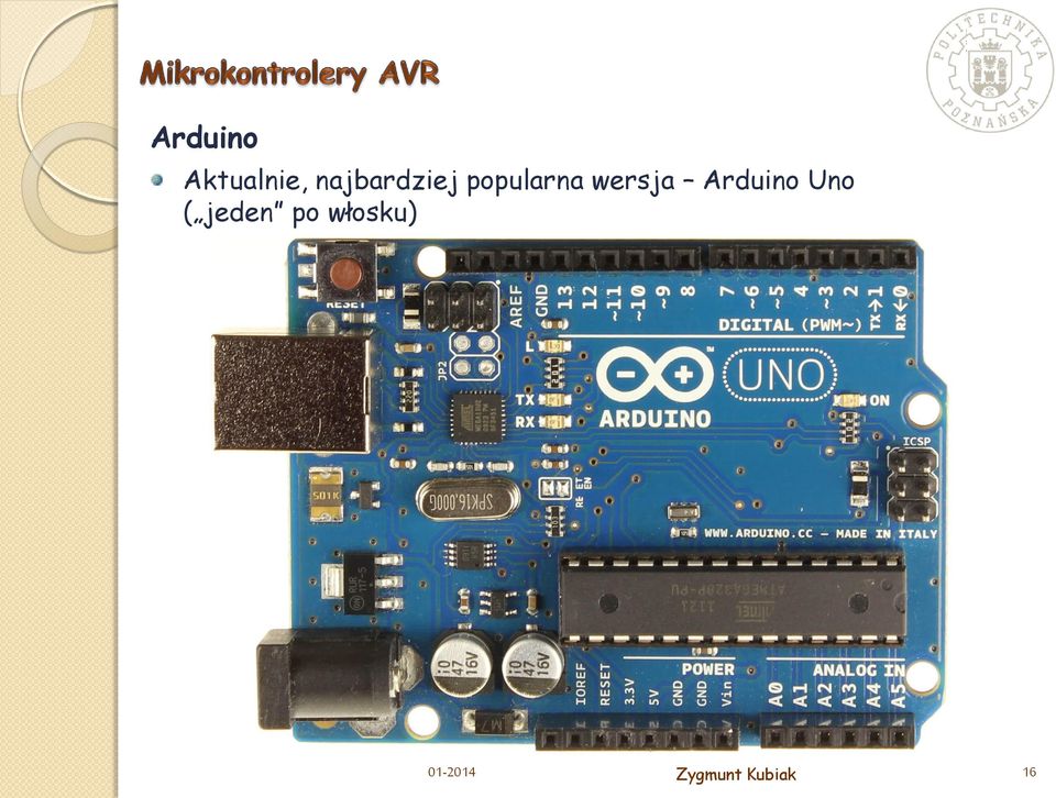 wersja Arduino Uno (