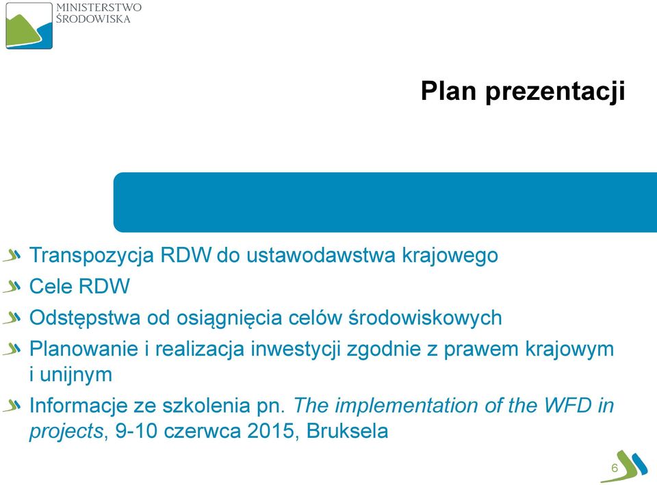 inwestycji zgodnie z prawem krajowym i unijnym Informacje ze szkolenia