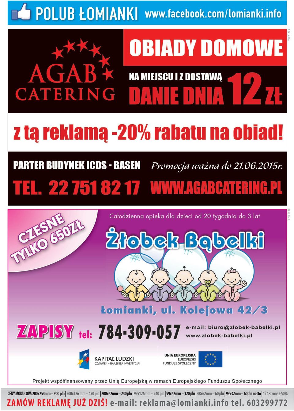 240 pln 99x126mm 240 pln 99x62mm 120 pln 48x62mm 60 pln 99x32mm