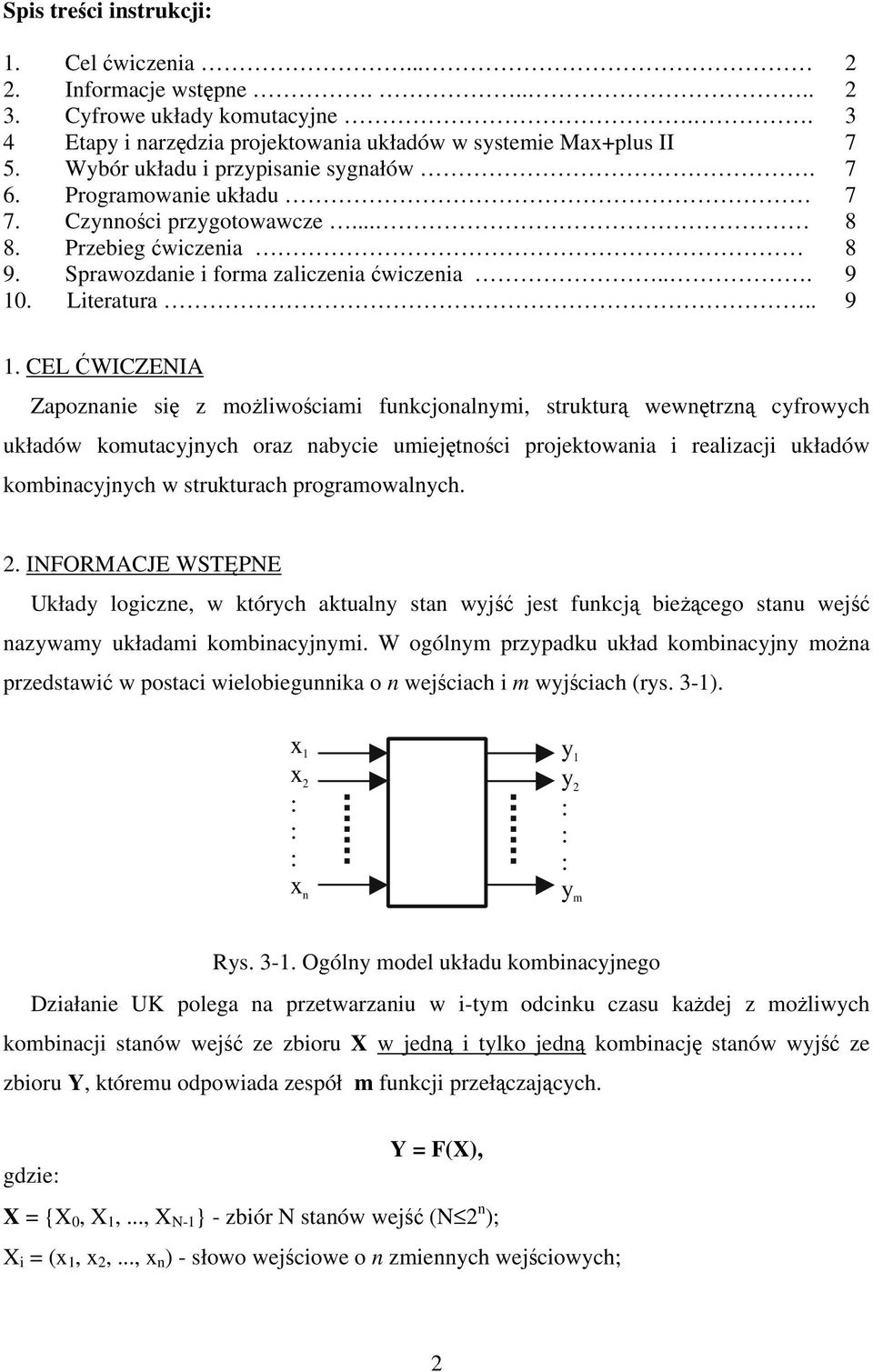 Sprawozdanie i forma zaliczenia ćwiczenia... 9.