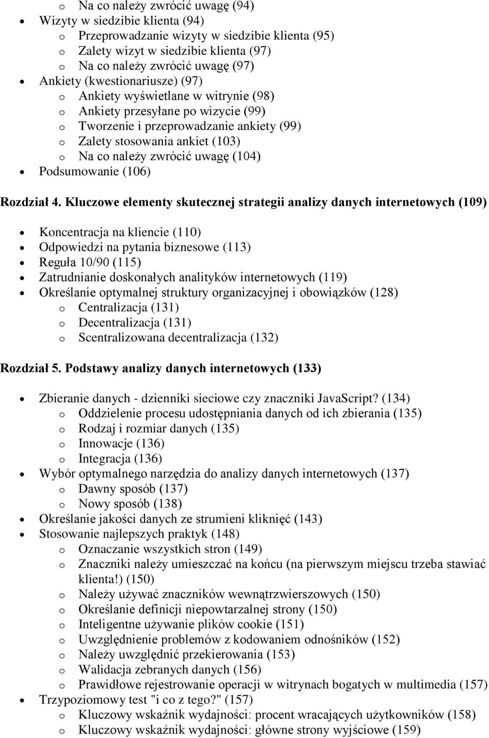 uwagę (104) Podsumowanie (106) Rozdział 4.