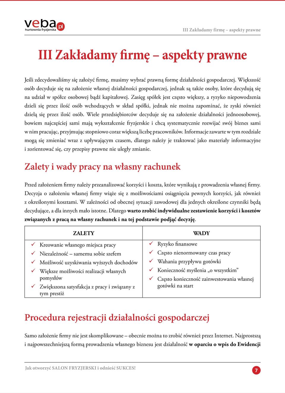 Zasięg spółek jest często większy, a ryzyko niepowodzenia dzieli się przez ilość osób wchodzących w skład spółki, jednak nie można zapominać, że zyski również dzielą się przez ilość osób.