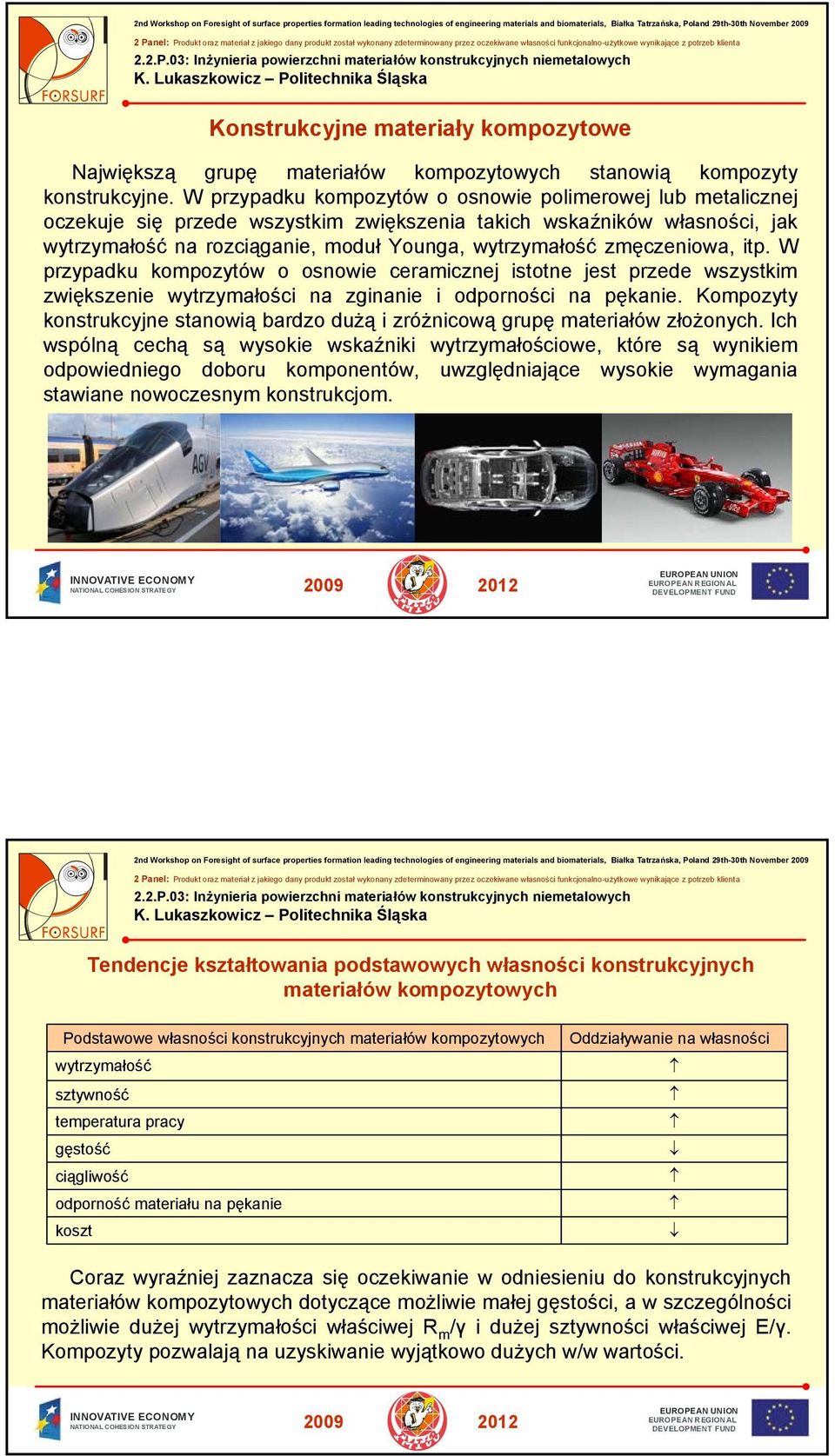 zmęczeniowa, itp. W przypadku kompozytów o osnowie ceramicznej istotne jest przede wszystkim zwiększenie wytrzymałości na zginanie i odporności na pękanie.