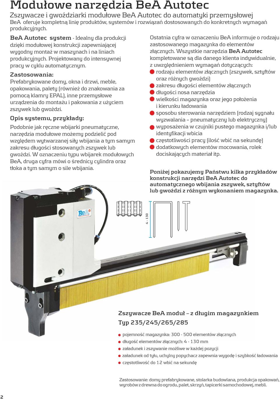 Projektowany do intensywnej pracy w cyklu automatycznym.