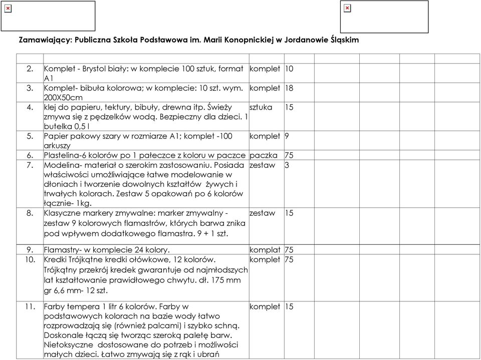 Plastelina-6 kolorów po 1 pałeczce z koloru w paczce paczka 75 7. Modelina- materiał o szerokim zastosowaniu.