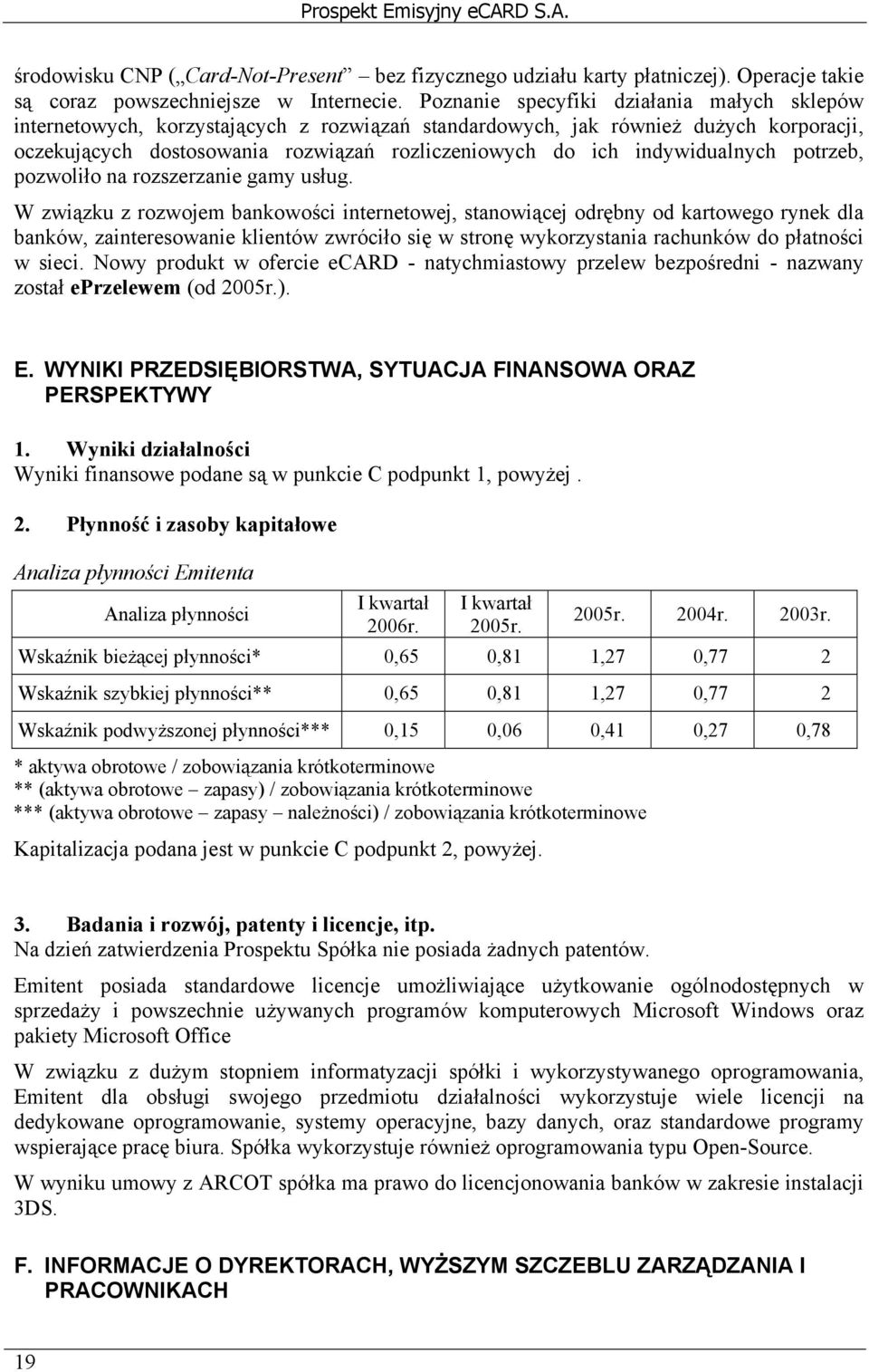 indywidualnych potrzeb, pozwoliło na rozszerzanie gamy usług.