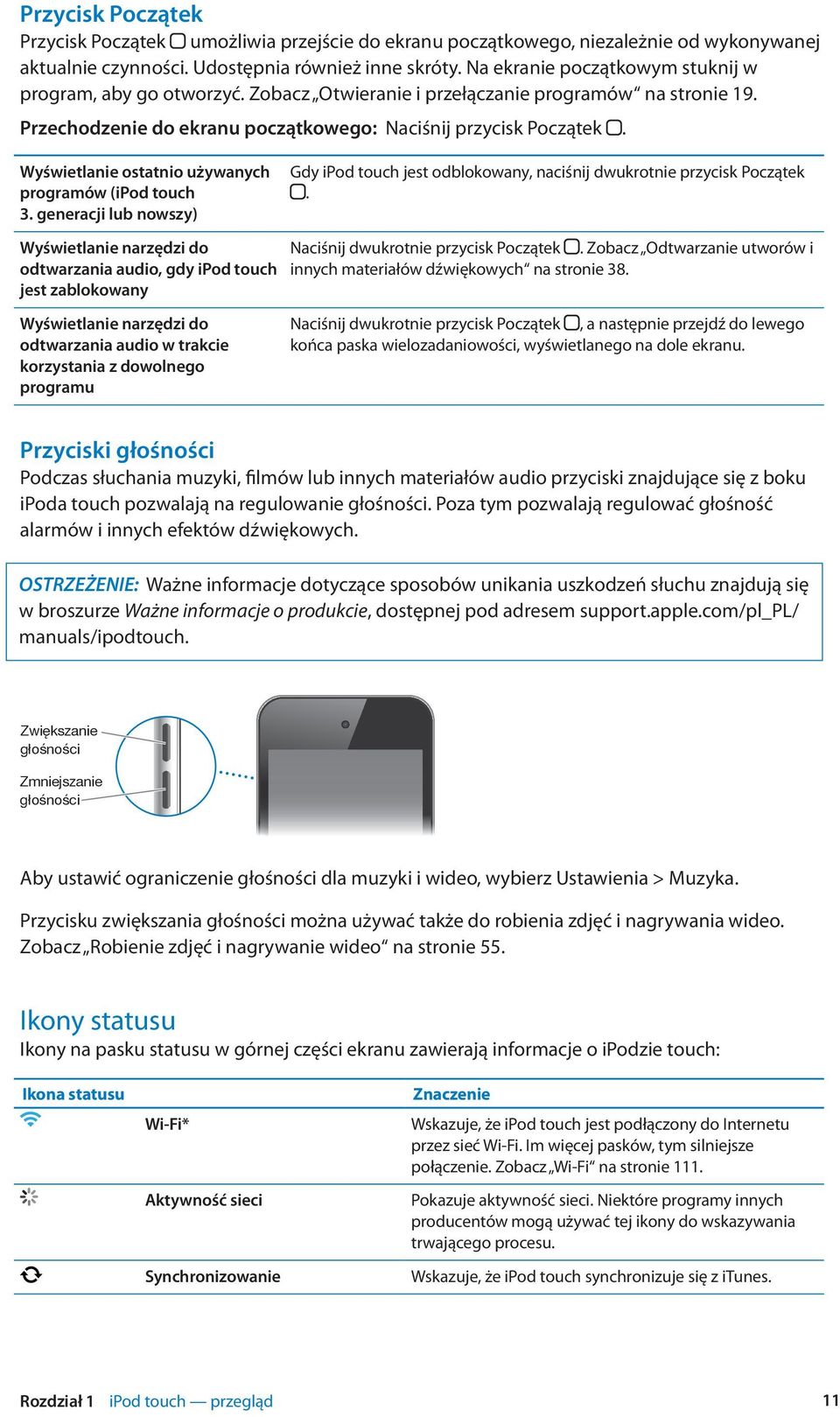 Wyświetlanie ostatnio używanych programów (ipod touch 3.