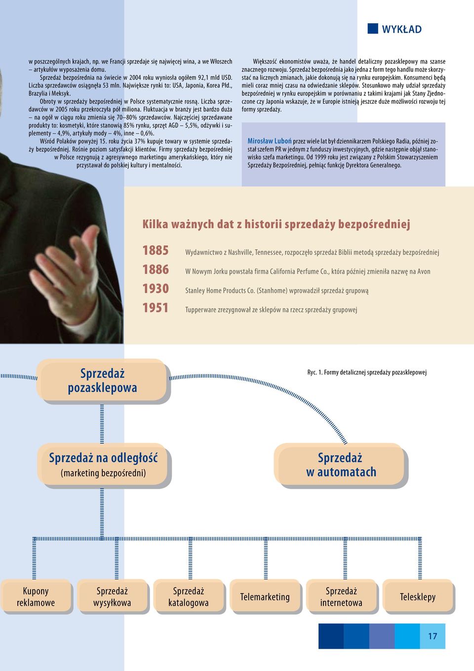 Liczba sprzedawców w 2005 roku przekroczyła pół miliona. Fluktuacja w branży jest bardzo duża na ogół w ciągu roku zmienia się 70 80% sprzedawców.