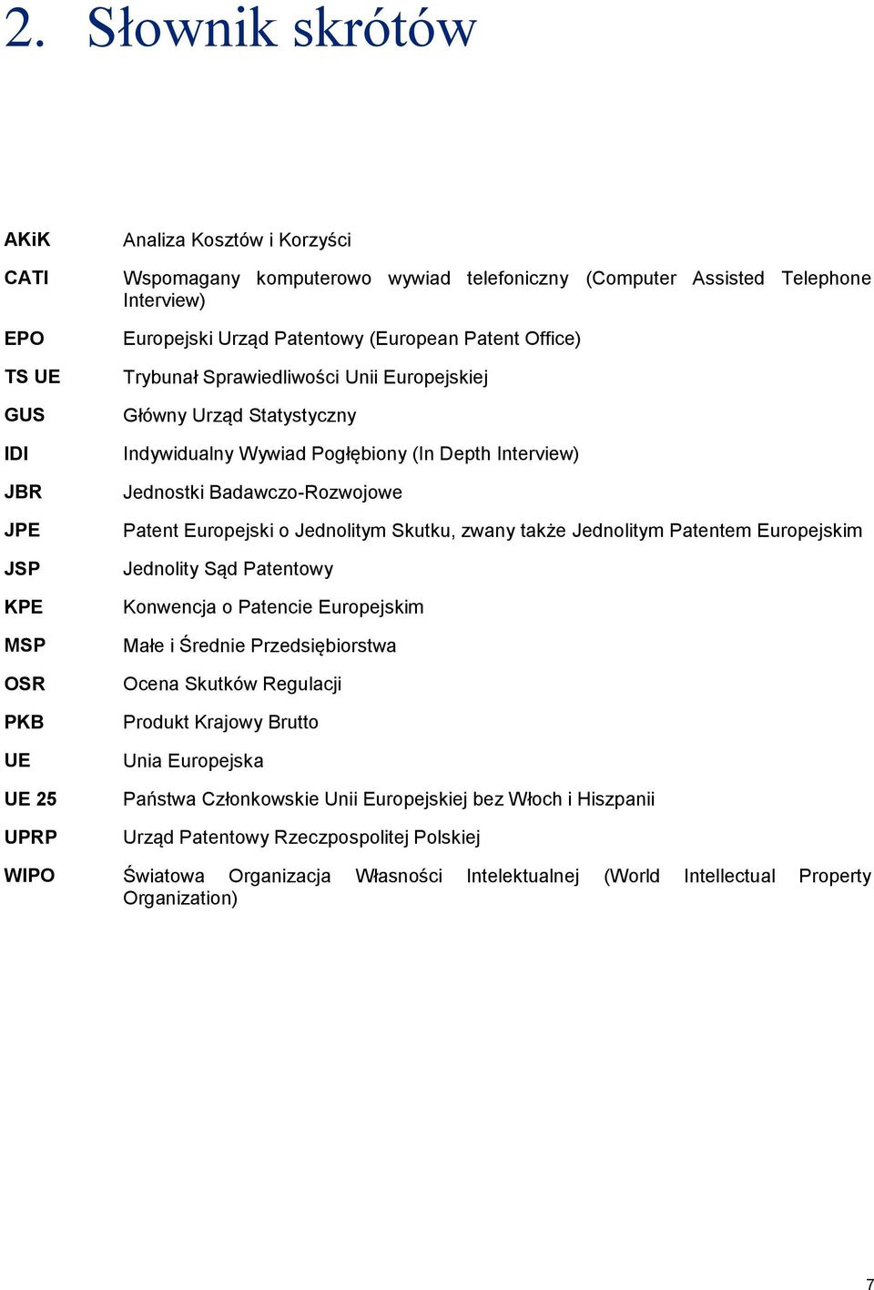 Badawczo-Rozwojowe Patent Europejski o Jednolitym Skutku, zwany także Jednolitym Patentem Europejskim Jednolity Sąd Patentowy Konwencja o Patencie Europejskim Małe i Średnie Przedsiębiorstwa Ocena