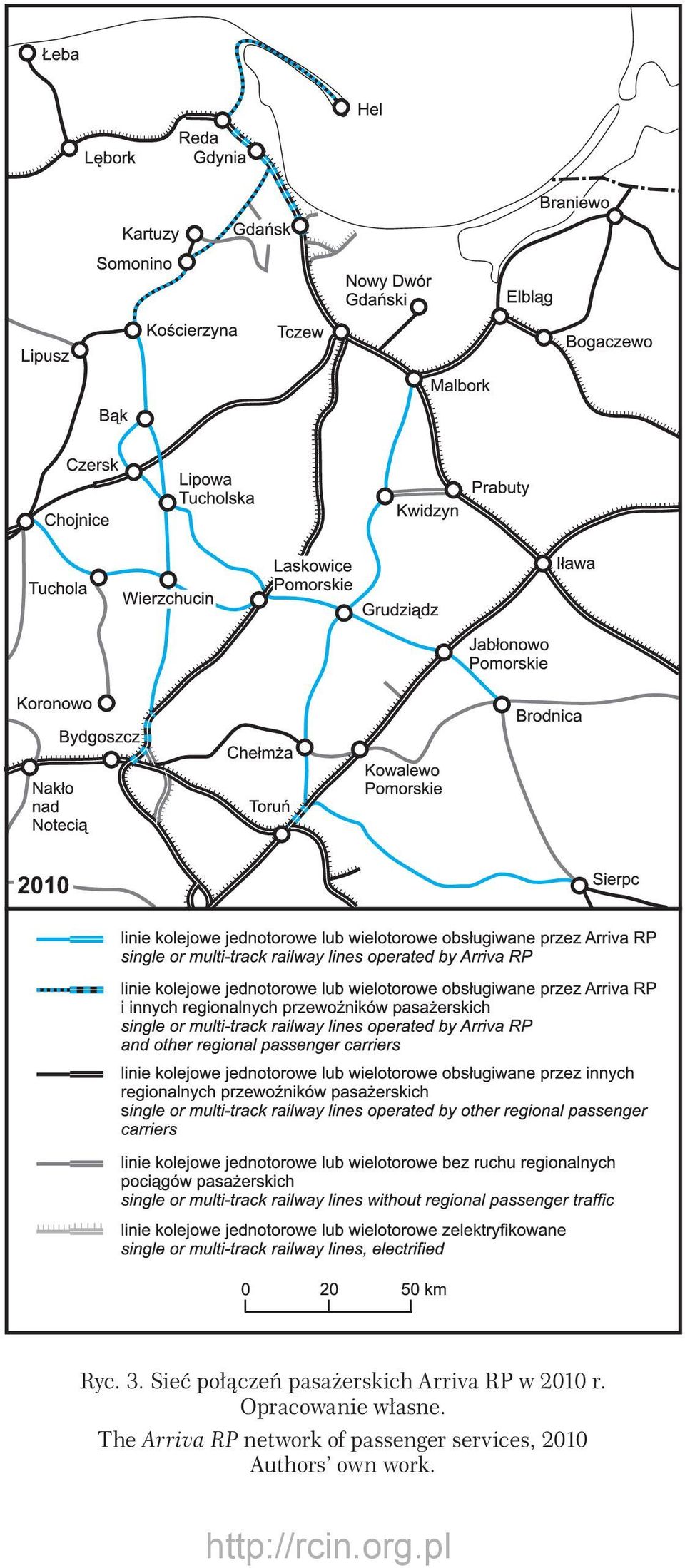 RP w 2010 r. Opracowanie własne.