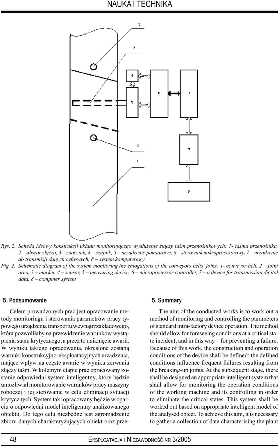 mikroprocesorowy, 7 urządzenie do transmisji danych cyfrowych, 8 system komputerowy Fig. 2.