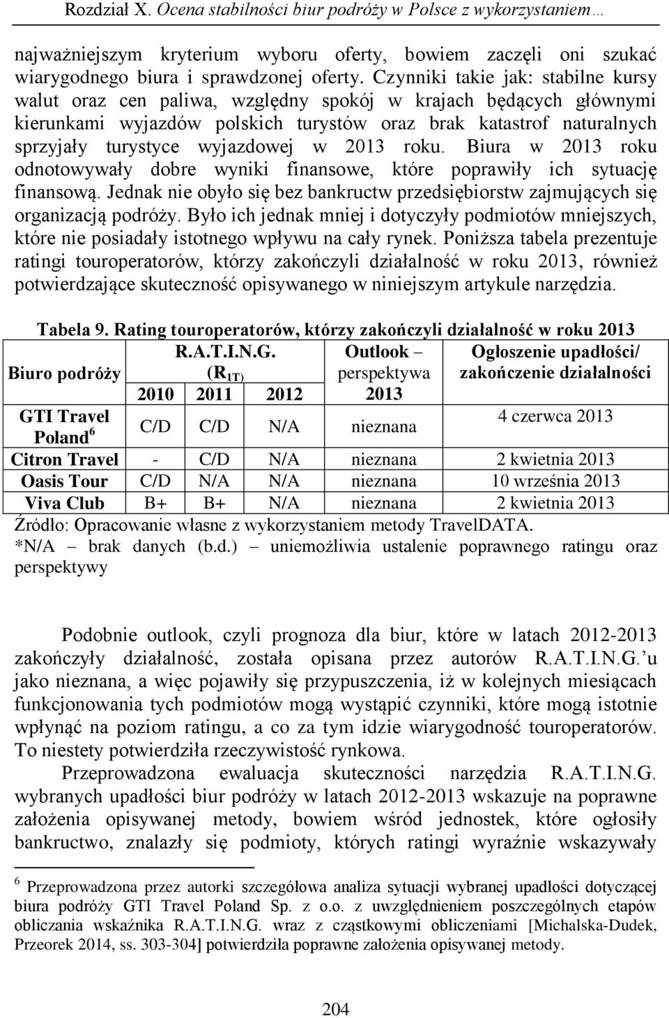 wyjazdowej w 2013 roku. Biura w 2013 roku odnotowywały dobre wyniki finansowe, które poprawiły ich sytuację finansową.