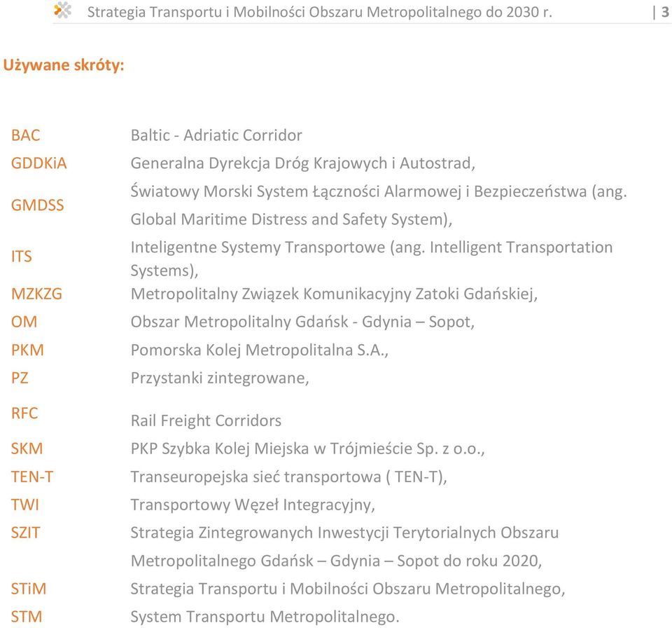 Alarmowej i Bezpieczeństwa (ang. Global Maritime Distress and Safety System), Inteligentne Systemy Transportowe (ang.