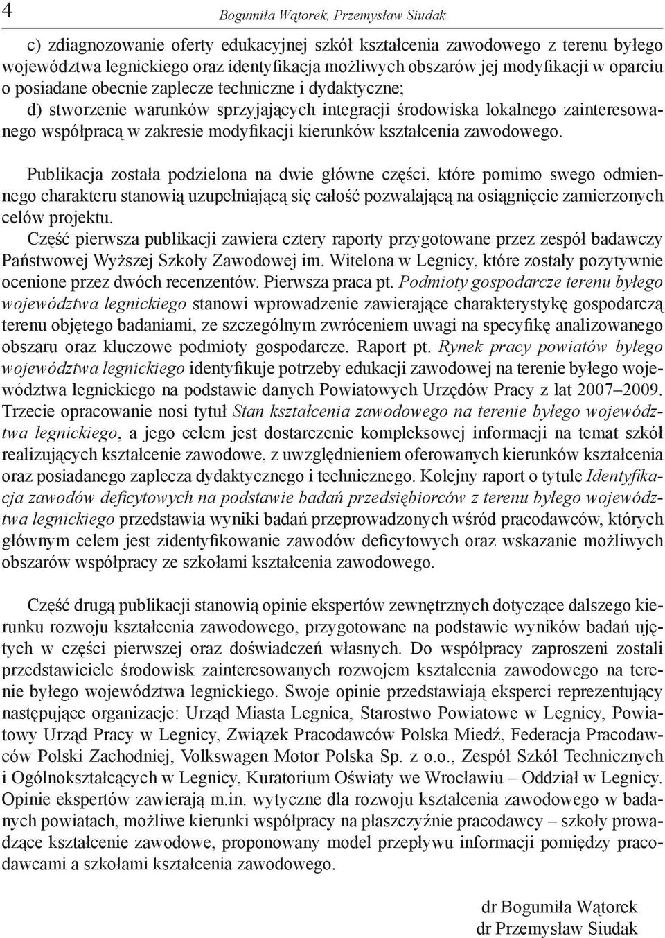 kształcenia zawodowego.