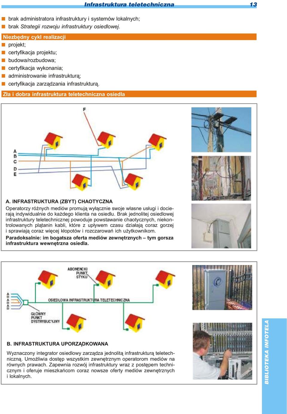 Z³a i dobra infrastruktura teletechniczna osiedla A.