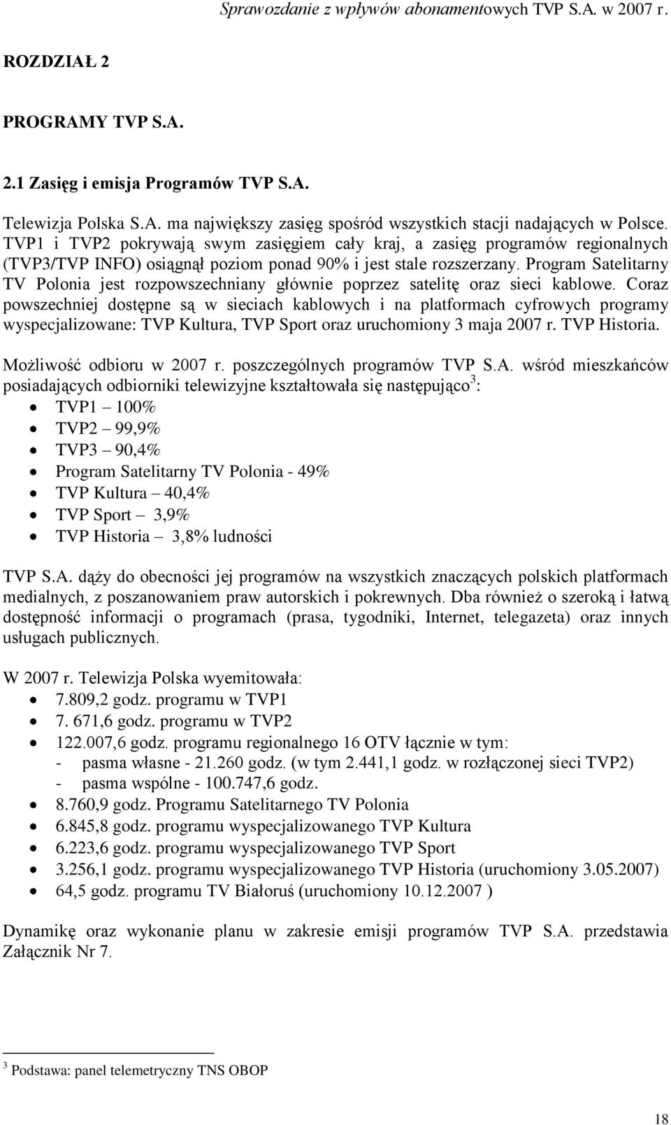 Program Satelitarny TV Polonia jest rozpowszechniany głównie poprzez satelitę oraz sieci kablowe.