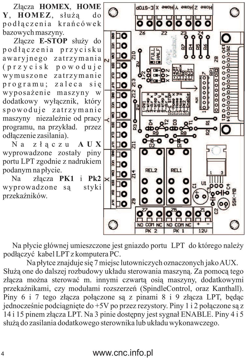 dodatkowy wy³¹cznik, który s p o w o d u j e z a t r z y m a n i e maszyny niezale nie od pracy programu, na przyk³ad. przez od³¹czenie zasilania).