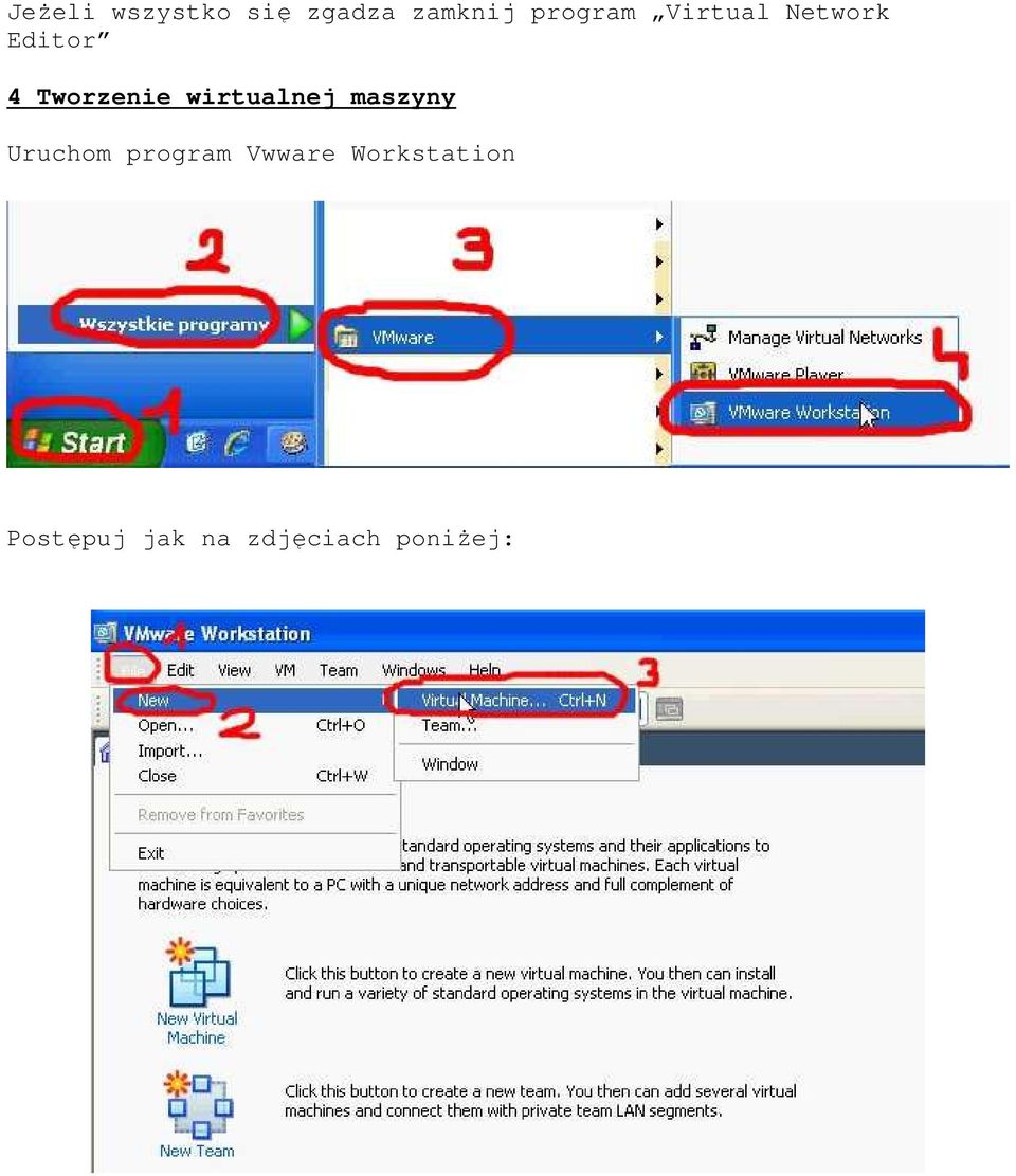 Tworzenie wirtualnej maszyny Uruchom