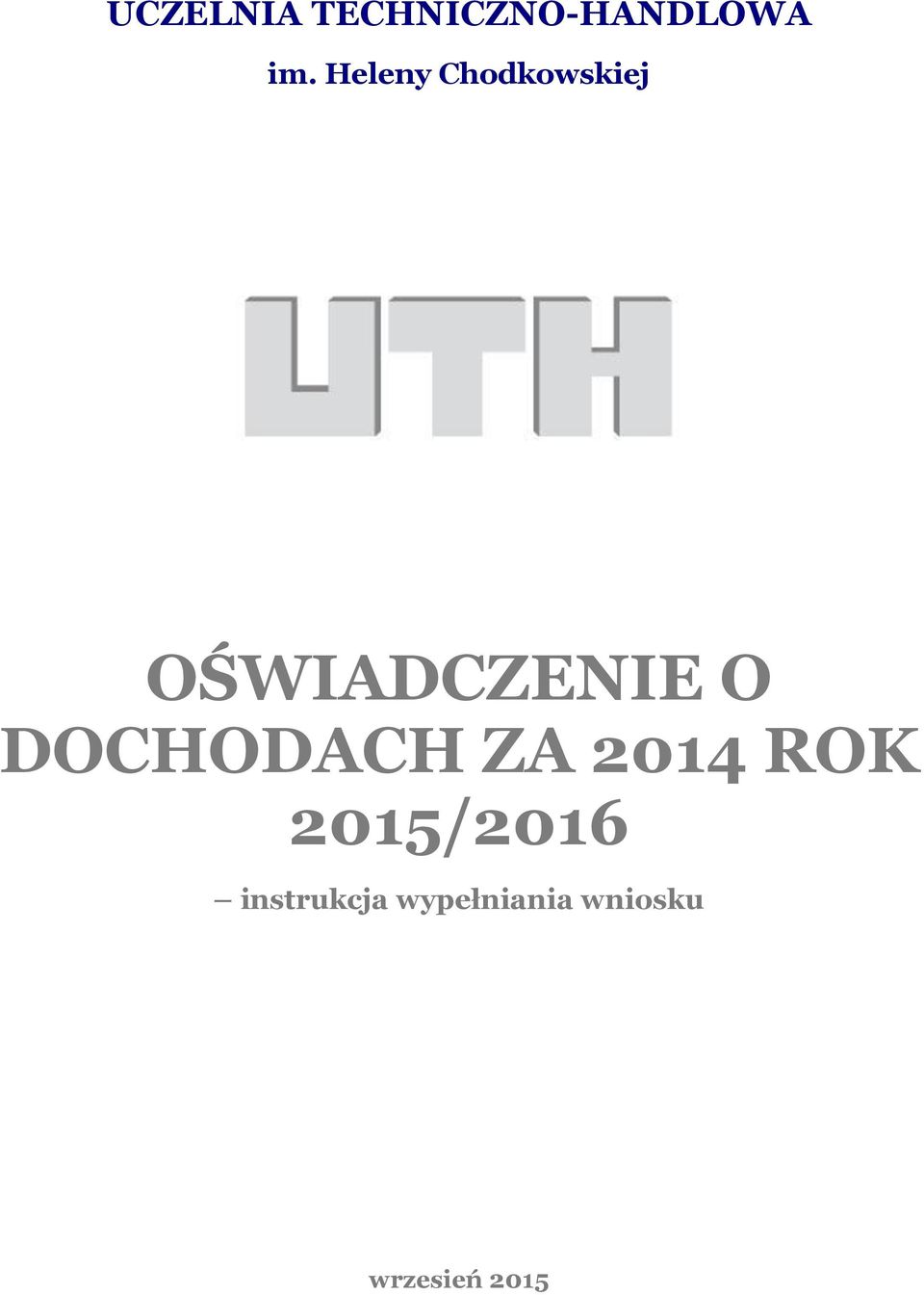 DOCHODACH ZA 2014 ROK 2015/2016