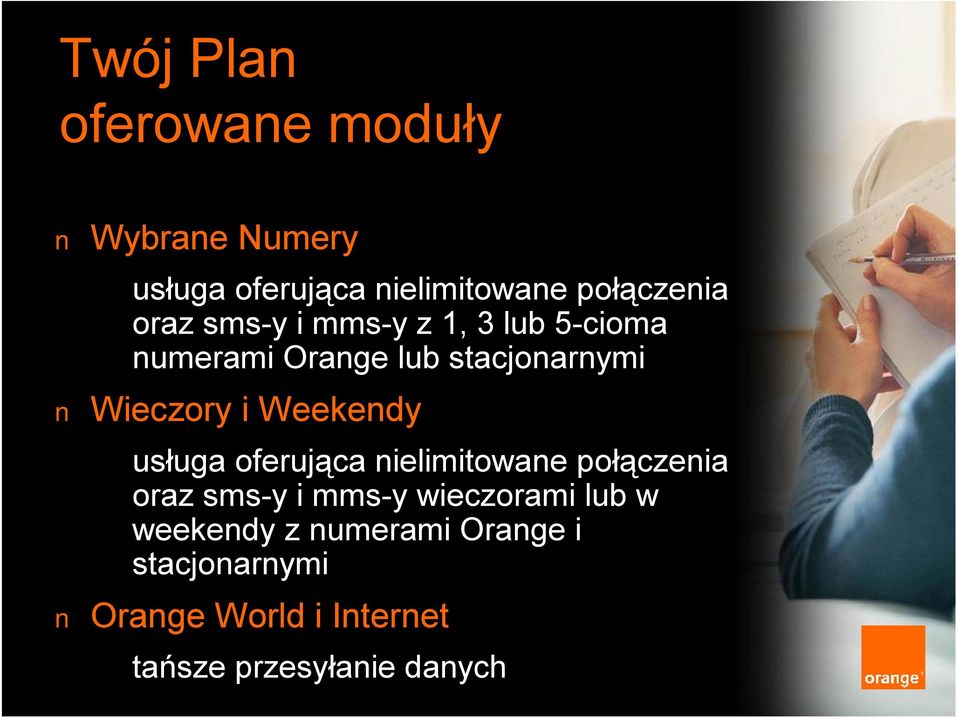 Weekendy usługa oferująca nielimitowane połączenia oraz sms-y i mms-y wieczorami lub w