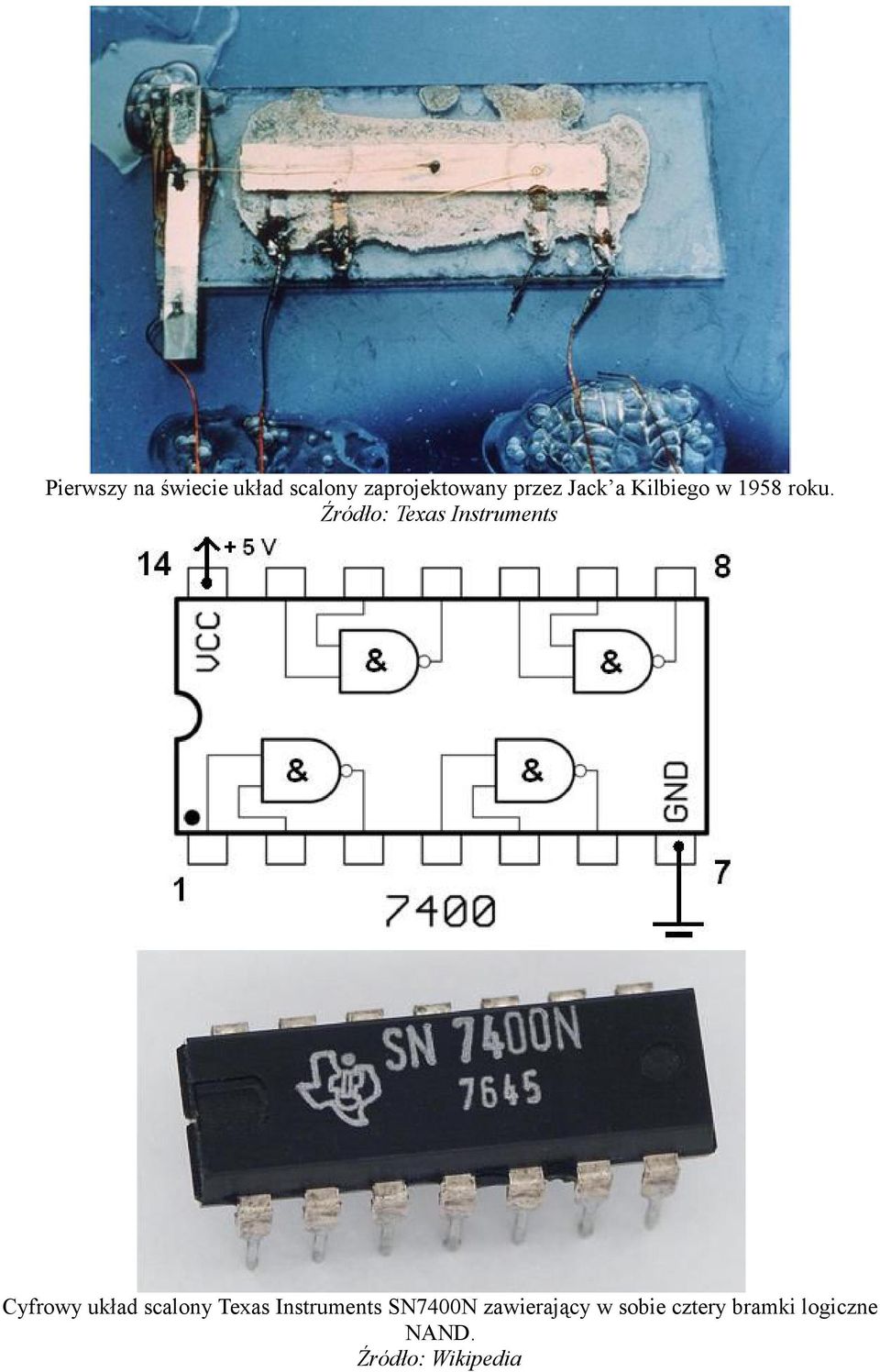 Źródło: Texas Instruments Cyfrowy układ scalony Texas