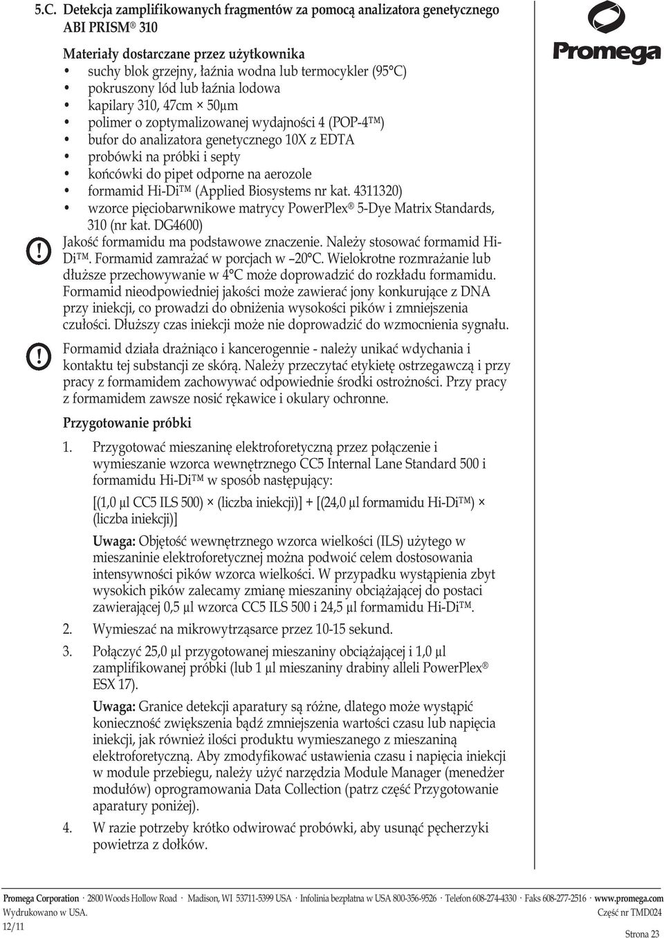 (POP-4 ) bufor do analizatora genetycznego 10X z EDTA probówki na próbki i septy końcówki do pipet odporne na aerozole formamid Hi-Di (Applied Biosystems nr kat.