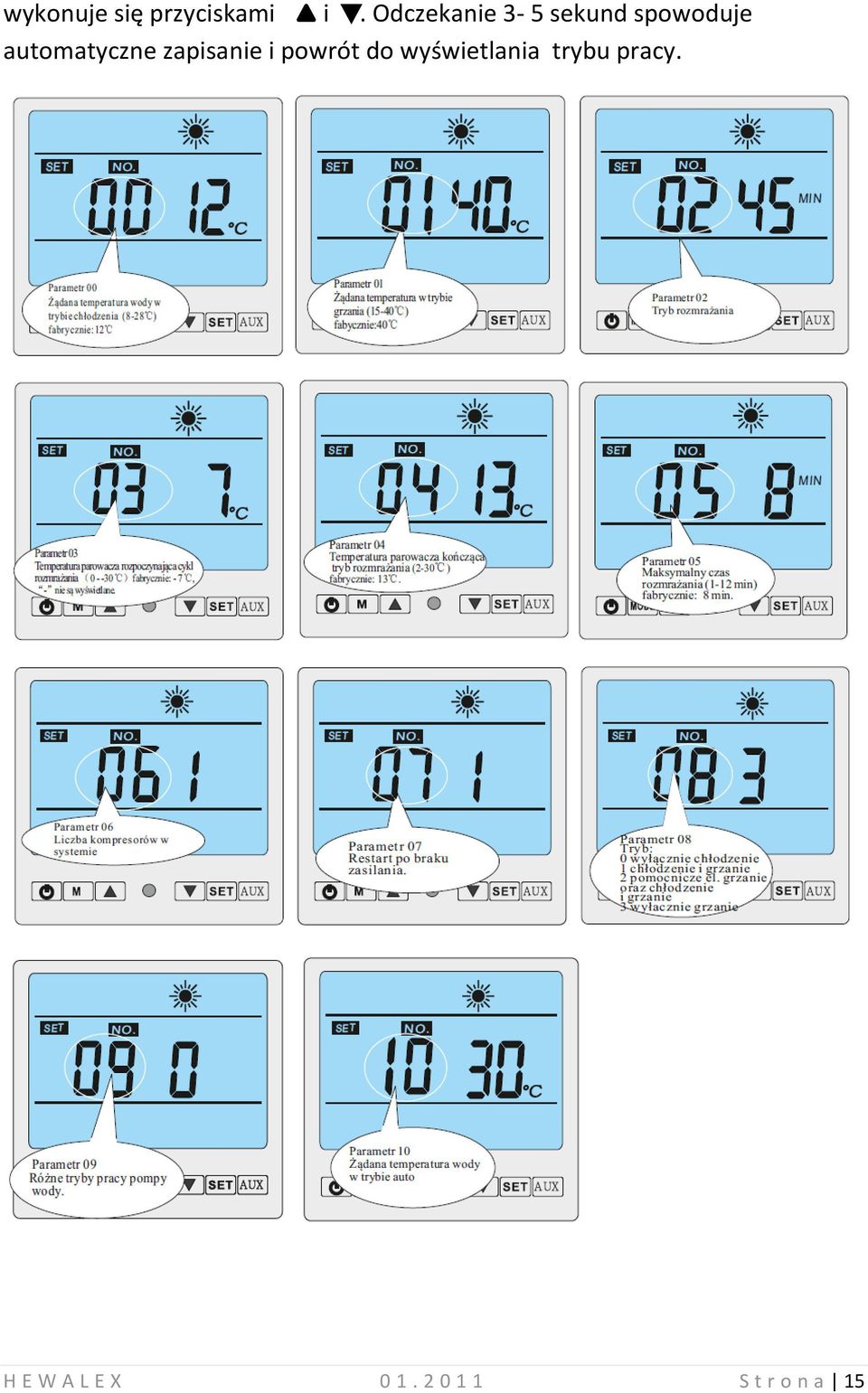 automatyczne zapisanie i powrót do