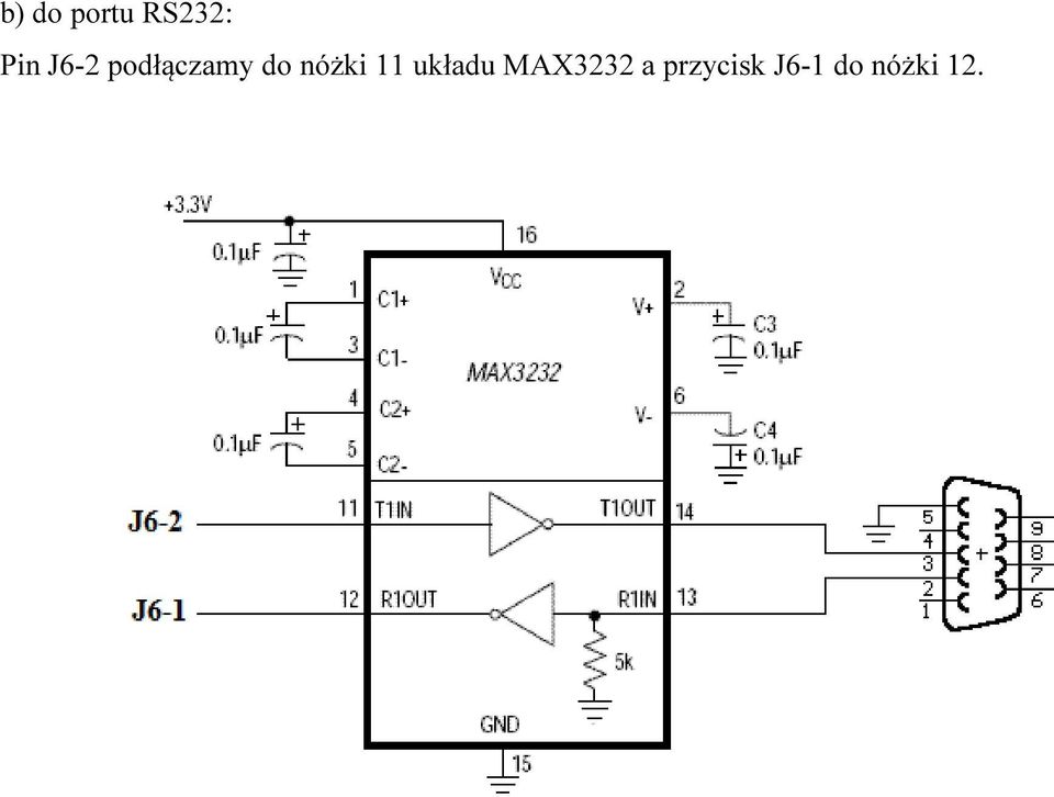 nóżki 11 układu MAX3232