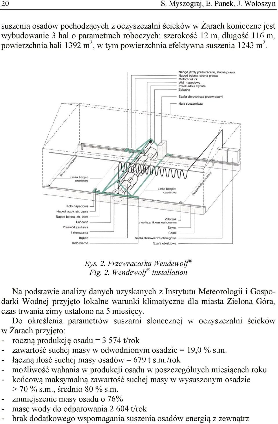 powierzchnia efektywna suszenia 1243 m 2.