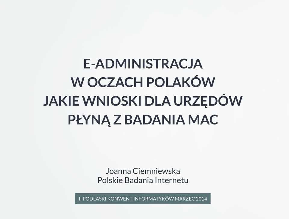 Joanna Ciemniewska Polskie Badania