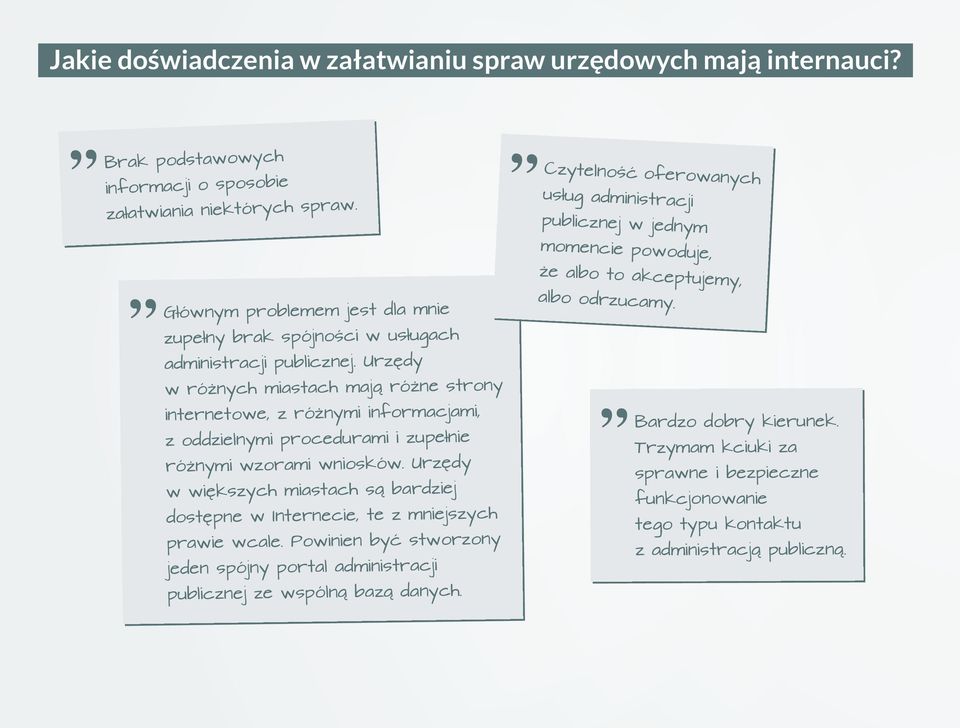 Urzędy w różnych miastach mają różne strony internetowe, z różnymi informacjami, z oddzielnymi procedurami i zupełnie różnymi wzorami wniosków.