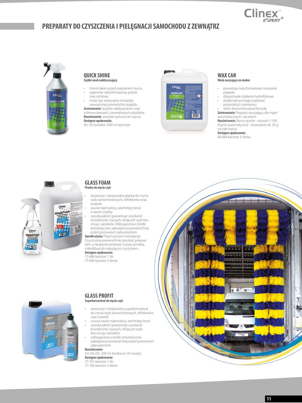 40-105 butelka 1000 ml atomizer WAX CAR Wosk osuszający na mokro powoduje natychmiastowe osuszanie pojazdu długotrwałe działanie hydrofobowe doskonale pomaga wypłukać pozostałości szamponu silnie