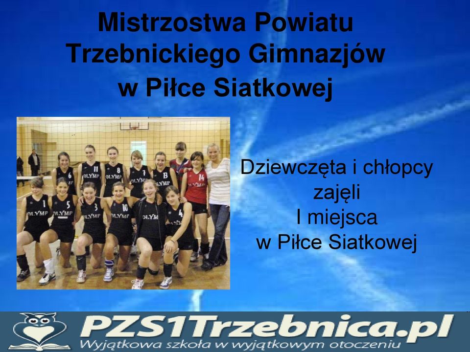 Piłce Siatkowej Dziewczęta i