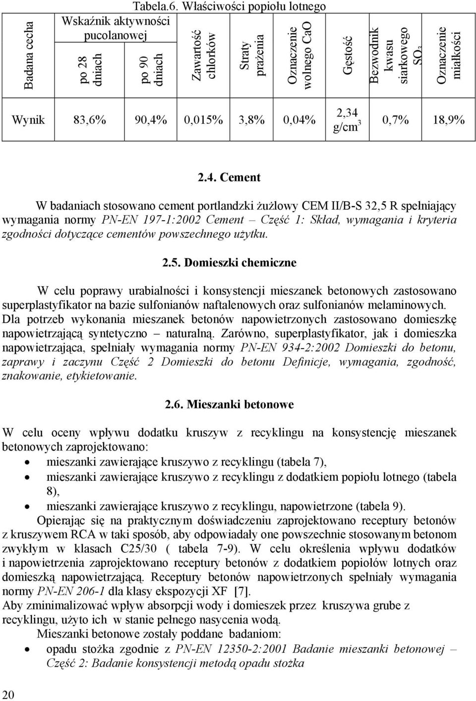 miałkości Wynik 83,6% 90,4%