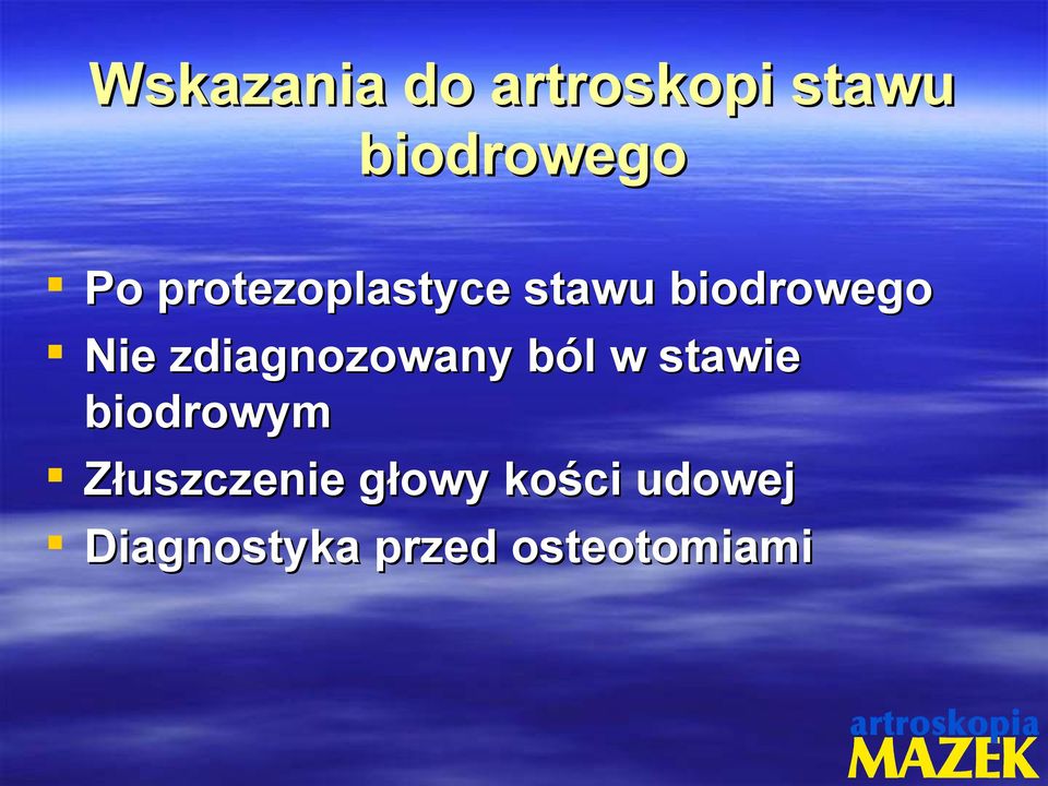 zdiagnozowany ból w stawie biodrowym