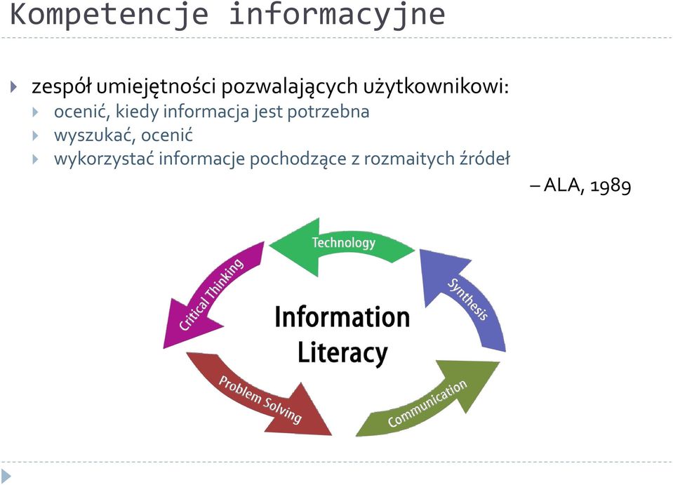 informacja jest potrzebna wyszukać, ocenić