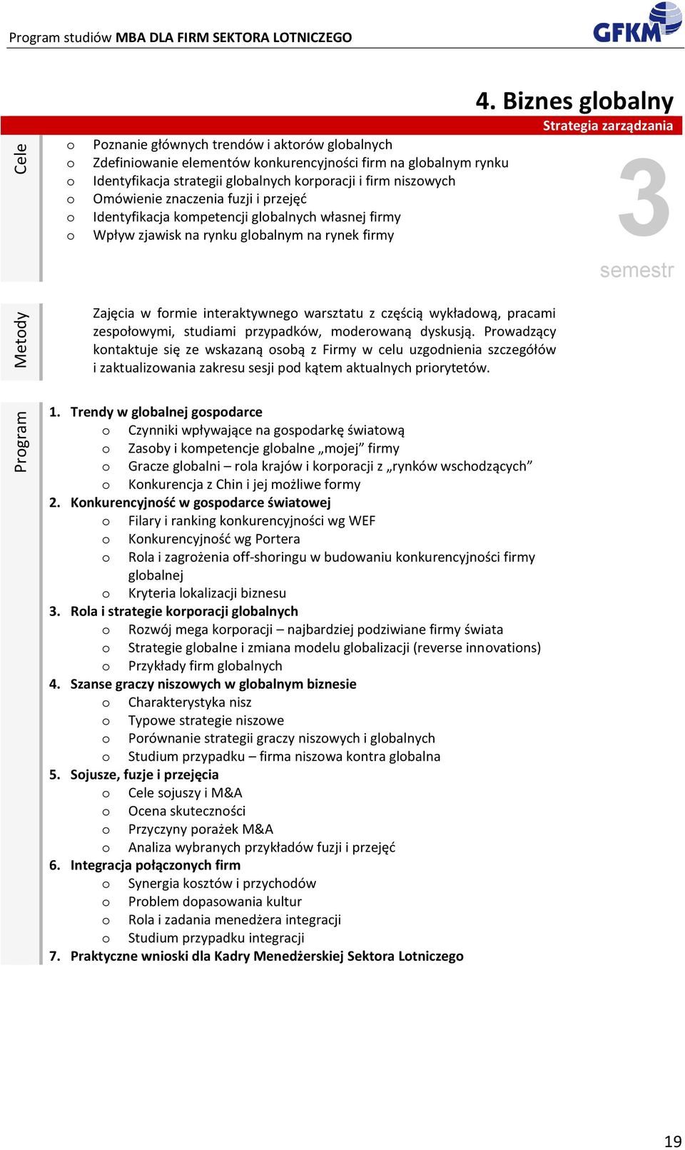 warsztatu z częścią wykładwą, pracami zespłwymi, studiami przypadków, mderwaną dyskusją.