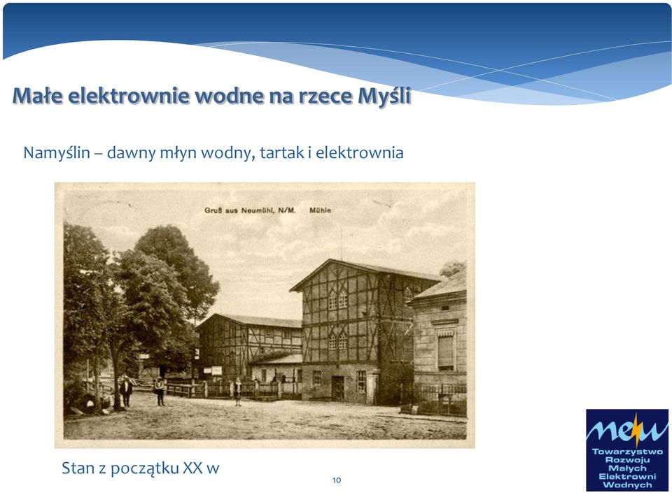 młyn wodny, tartak i