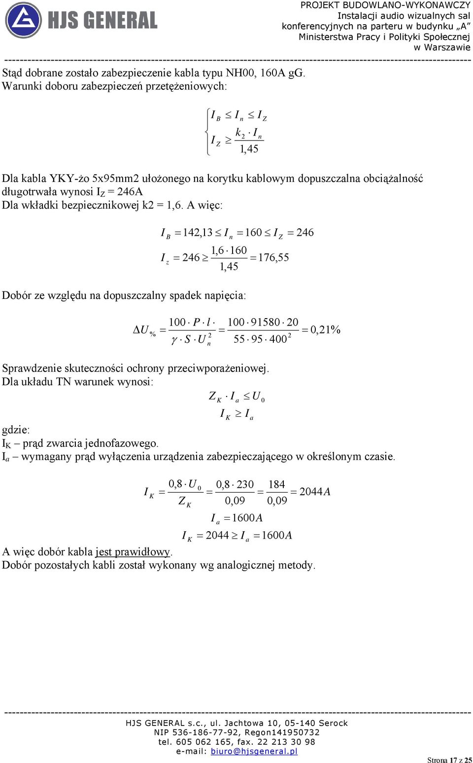 bezpiecznikowej k2 = 1,6.