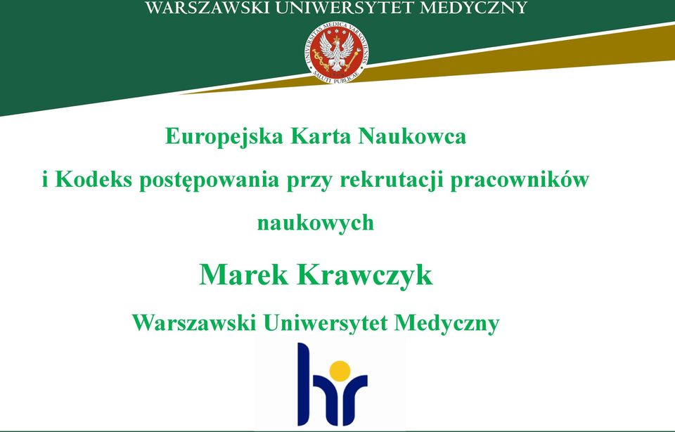 rekrutacji pracowników naukowych