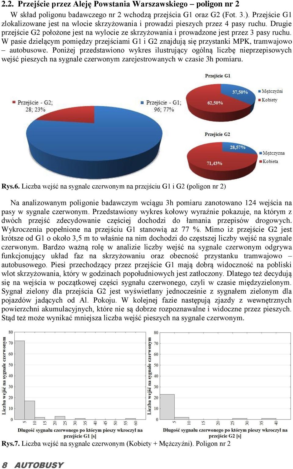 W pasie dzielącym pomiędzy przejściami G1 i G2 znajdują się przystanki MPK, tramwajowo autobusowe.