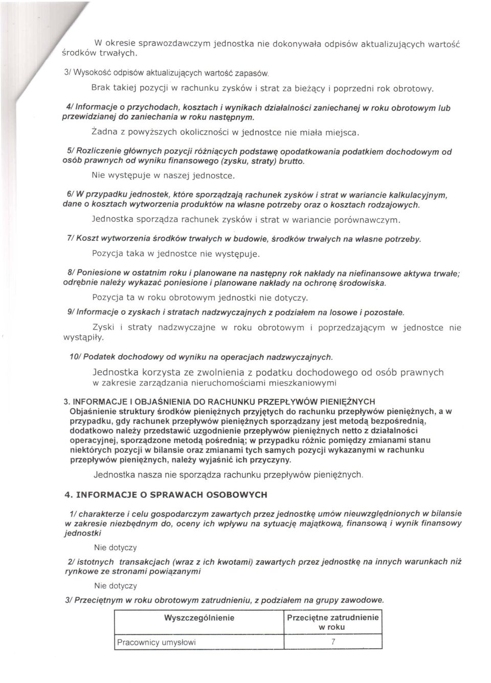 41 nfracje przychdach, ksztach i wynikach działalnści zaniechanej w rku brtwy lub przewidzianej d zaniechania w rku następny.