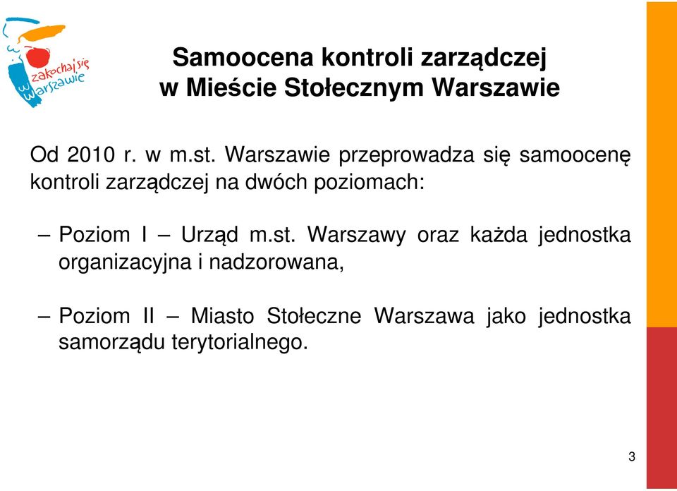 Poziom I Urząd m.st.