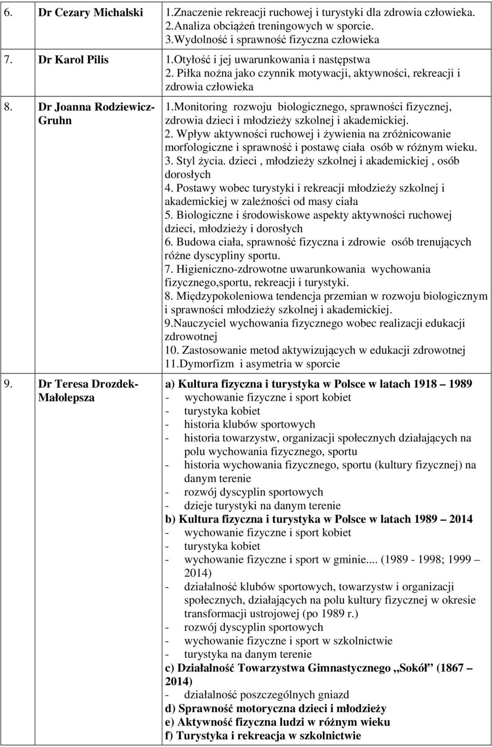 Monitoring rozwoju biologicznego, sprawności fizycznej, zdrowia dzieci i młodzieży szkolnej i akademickiej. 2.